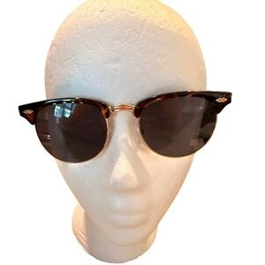 H&M Tortoiseshell Cat Eye Sunglasses Retro Brown Lens Chic Summer Minimalist